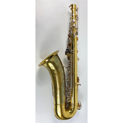 248 - A FABULOUS ELKHART saxaphone in it's original case and nice quality, complete with makers stamp on t... 