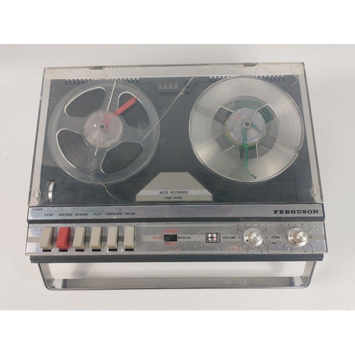 261 - A retro FERGUSON auto recorder 4 track reel-to-reel tape recorder with 2 spools,#281