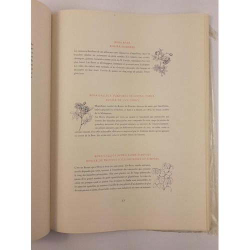 332 - 'Roses 2' by Pierre-Joseph Redouté softcover collection of rose sketches edited by Eva Manning for '... 