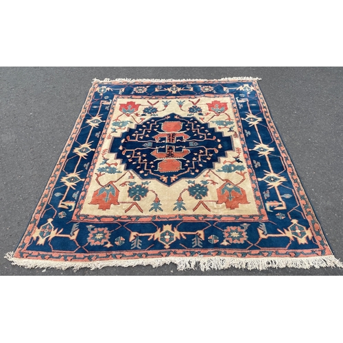 362 - A TANTALISING TURKISH/KAZAK origin carpet dimensions 2.66m x 2.3m approx - this carpet has been prof... 