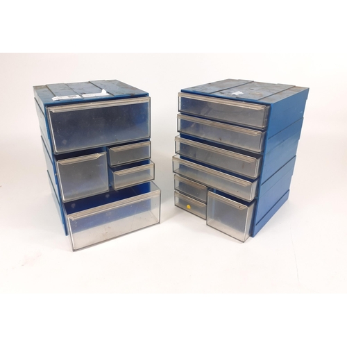 479 - Two handy wee storage boxes for keeping all those necessary bits and bobs both 22Hx15Wx17D approx#50... 