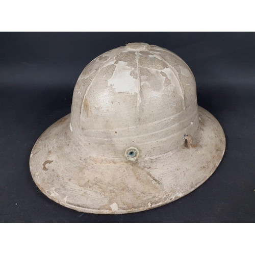 83 - USMC United States Marine Corps Tropical Sun helmet by HAWLEY, USA.  Nicely stamped interior, Made i... 