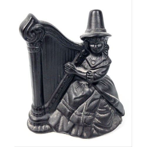 447 - A RIGHT OLD MIXTURE to include a small ornament made from WELSH COAL depicting a sitting harpist 9cm... 