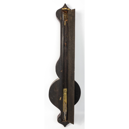 460 - Superb large antique five glass banjo Scottish Barometer by DD CLARK of Montrose.  96cm tall, all gl... 