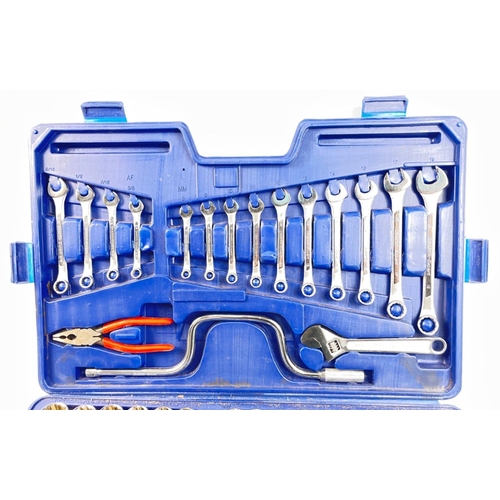 524 - A DRAPER EXPERT large  die set complete with spanners and adjustable wrenches 62x39cm#100