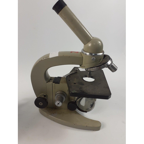 670 - Two vintage MICROSCOPES with various lenses by C.O.C.#246