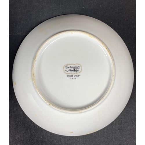 713 - Collection of Noritake Essex Gold ceramic items to include eight 23cm approx side plates and eight 1... 