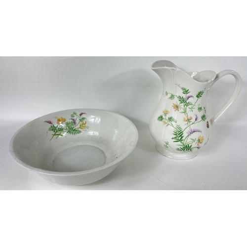 721 - Two medium sized jug and ewer sets, one JAMES KENT strawberry pattern set, the other ROYAL NORFOLK, ... 