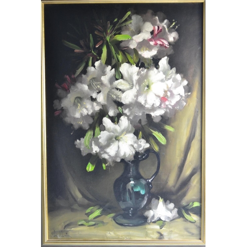 726 - John Samuel 
Loxton Pink Diamond Rhododendrons (Australian, 1903 - 1971)
signed 'John Loxton' bottom... 