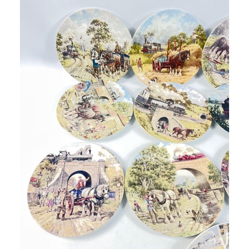 770 - COUNTRY CONNECTIONS by WEDGWOOD - a set of 8 plates plus a limited edition (4944) 'Trackside Memorie... 