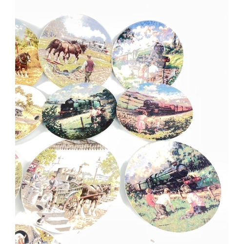 770 - COUNTRY CONNECTIONS by WEDGWOOD - a set of 8 plates plus a limited edition (4944) 'Trackside Memorie... 