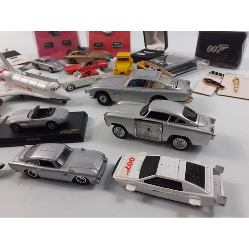 113 - JAMES BOND OO7 - A super little mixed lot of loose James Bond themed diecast models.  Includes origi... 