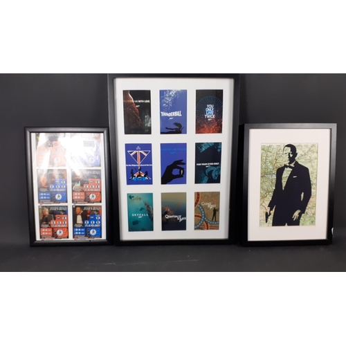 148 - A picture of Daniel Craig as James Bond by BARBARA ANDERSON (rrp £80) (frame size 43x32cm approx), p... 