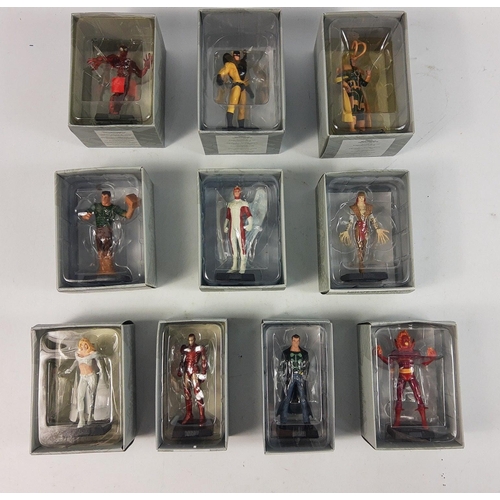 188 - MARVEL - collectable die-cast figures by EAGLEMOSS to include #12 Ironman,  #27 Sandman, #31 Angel, ... 