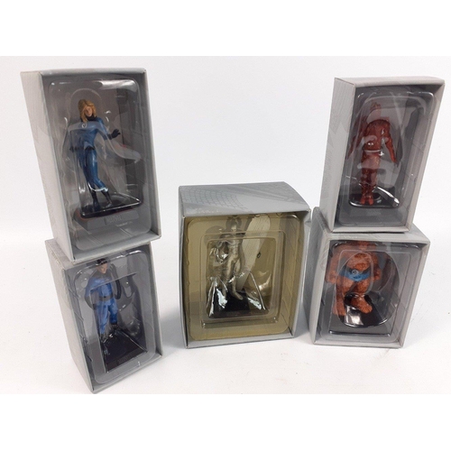 210 - EAGLEMOSS collectable die-cast figures to include from the Fantastic Four The Thing, Silver Surfer, ... 