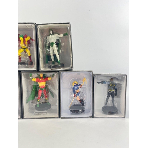 213 - DC Comics - a collection of seven blister packed, unopened EAGLEMOSS diecast figures to include Mist... 