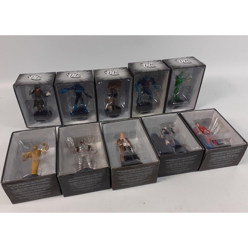 215 - DC COMICS - collectable die-cast figures by EAGLEMOSS to include Blue Beetle, Jervis Tetch, Ambush B... 