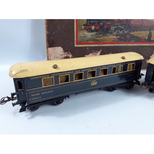 244 - A rare survivor indeed !  HORNBY 31801 Series 3E RIVIERA NORD Train Set in part box complete with Lo... 