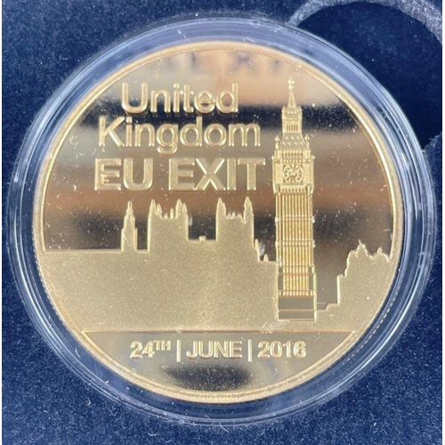 26 - A Brexit silver 1oz commemorative coin, a 2013 $20 fine silver autumn bliss, 2015 $20 fine silver su... 