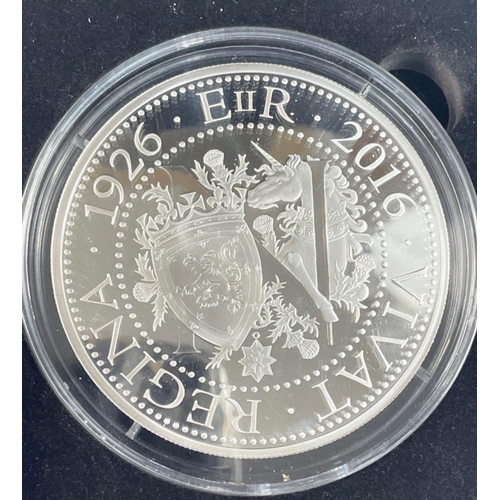 27 - A Queen Elizabeth ninetieth birthday silver proof six coin collection - all within its original larg... 