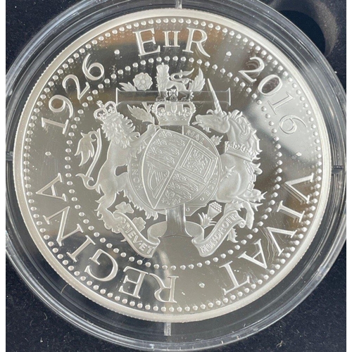 27 - A Queen Elizabeth ninetieth birthday silver proof six coin collection - all within its original larg... 