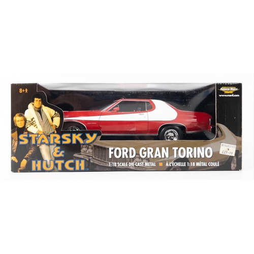 290 - STARSKY and HUTCH Ford Gran Torino 1:18 scale die cast model by American Muscle Ertl Collectibles, b... 