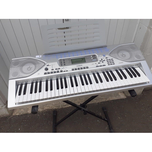 356 - A CASIO CTK-691 keyboard and stand#354