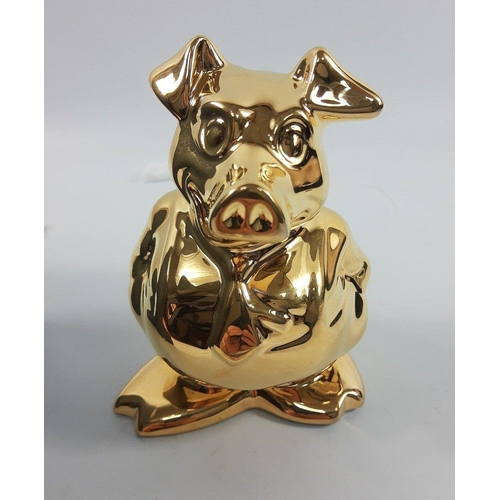 389 - From a limited edition of 400, MAXWELL THE GOLDEN PIGGY BANK, commissioned by NatWest bank in 2008, ... 