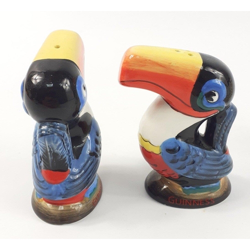 398 - GUINNESS HERITAGE (G0075) toucan salt & pepper set, a QUAIL woodpecker salt & pepper set, an... 