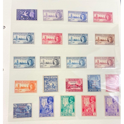 44 - A King George VI 1946 victory stamp collection#44