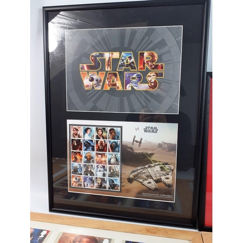 45 - ROYAL MAIL special issue stamps to include STAR WARS: Ultimate Edition (frame size 57x41cm approx), ... 