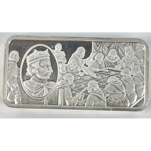 53 - A Henry 1 1100-1135 The Establishment of the Exchequer .925 sterling Silver proof ingot 2oz
THE BUYI... 