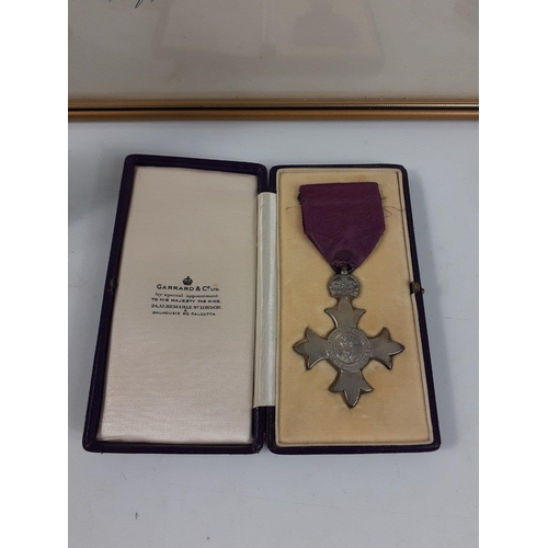 68 - A boxed MBE with presentation certificate signed by TWO KINGS George V and his son the future Edward... 