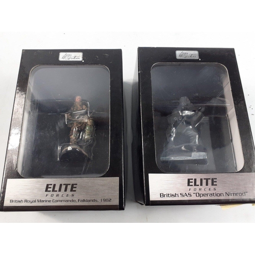 83 - Four boxed W BRITAIN Elite Forces figures each 54mm high,including British Royal Marine, Commando Fa... 