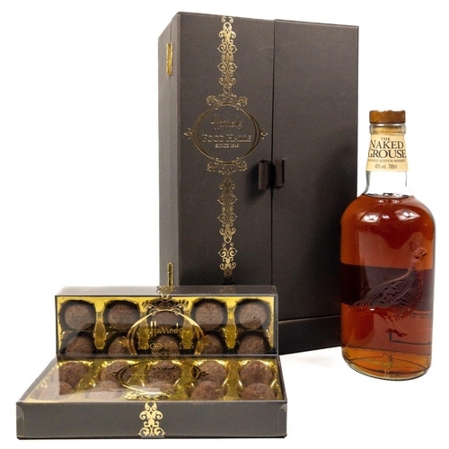 506 - HARRODS THE NAKED GROUSE. Boxed c.2010 Presentation set with dusted Whisky truffles (Not for consump... 