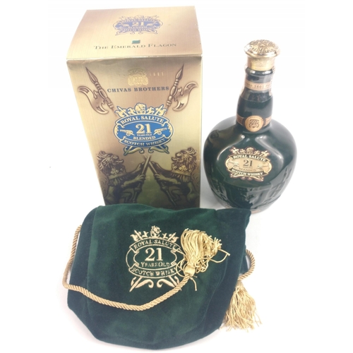 507A - CHIVAS REGAL ROYAL SALUTE 21 years old Blended Scotch Whisky 700ml within its original velvet presen... 