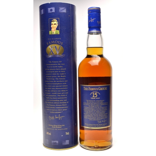 508 - BILL McLAREN'S FAMOUS GROUSE 15 year whisky 70cl in its original blue carton - seal intact - good co... 