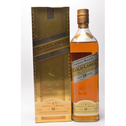 515 - Ah My Home Town Kilmarnock World Famous produced!! JOHNNIE WALKER GOLD LABEL 18 years 75cl in origin... 