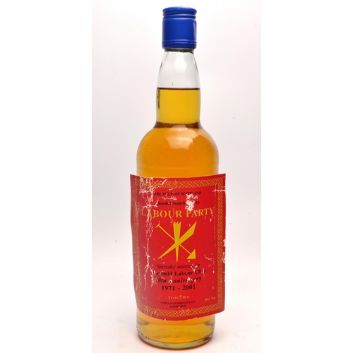 518 - LOCAL INTEREST LABOUR PARTY blended Scotch Whisky Specially Selected For MAYFIELD LABOUR CLUB 30th A... 