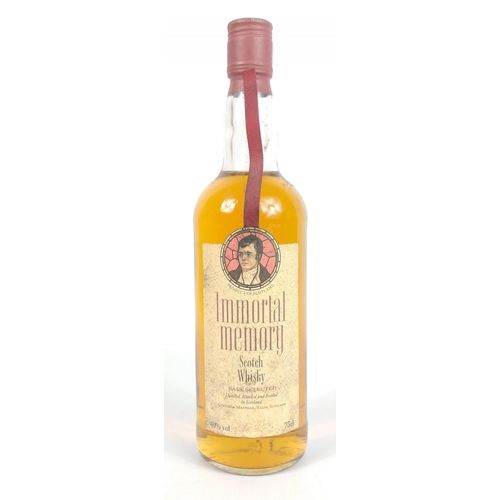 530 - A bottle of IMMORTAL MEMORY blended Scotch distilled and bottled by Gordon & Macphail of Elgin, ... 