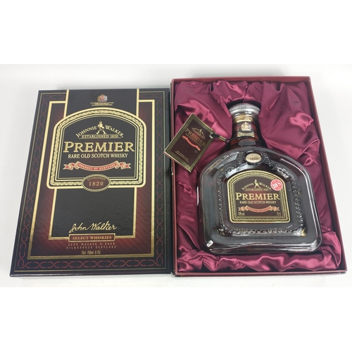 531 - A 75cl bottle of JOHNNIE WALKER PREMIER Rare Old Scotch Whisky presented in a satin lined box. The i... 