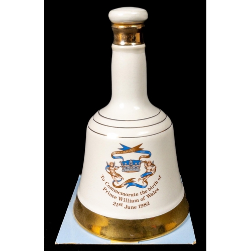 533 - BELLS Birth of Prince William commemorative Decanter Blended Scotch Whisky, 50cl, 40% ABV. The item ... 