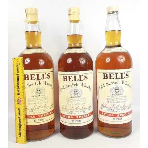 541 - Three 1 gallon bottles of Bell's whisky. The item is sold as described and we do not accept liabilit... 