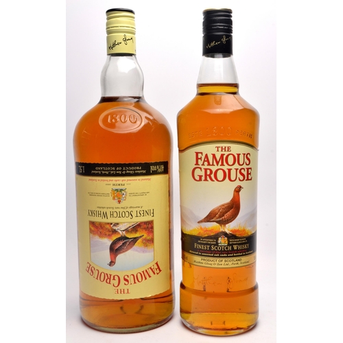 545 - THE FAMOUS GROUSE finest Scotch Whisky 1litre and also THE FAMOUS GROUSE 1.5litre bottle bottle seal... 