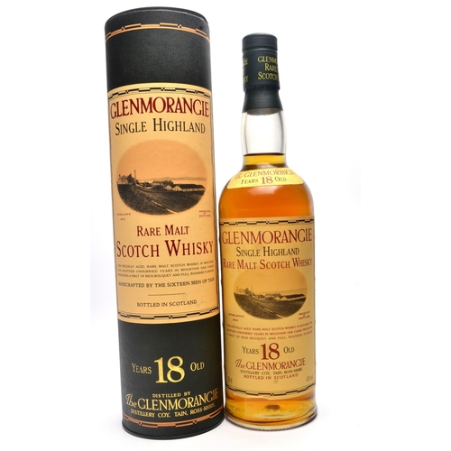 562 - PART OF THE GLENMORANGIE COLLECTION to include a bottle of Glenmorangie 18 year old 70cl, - bottle s... 