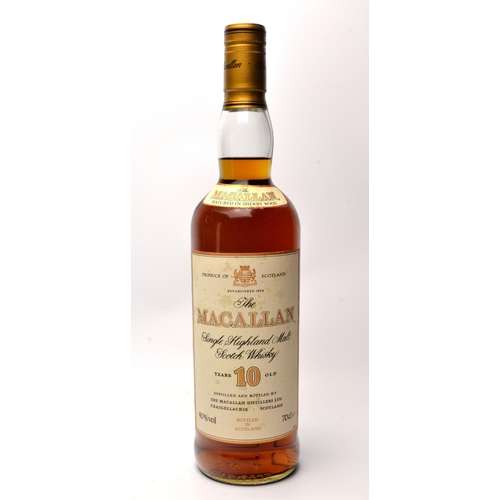 565 - THE MACALLAN 10 Year Old 70cl 40% Vol within white liveried presentation box  - seal intact - good c... 