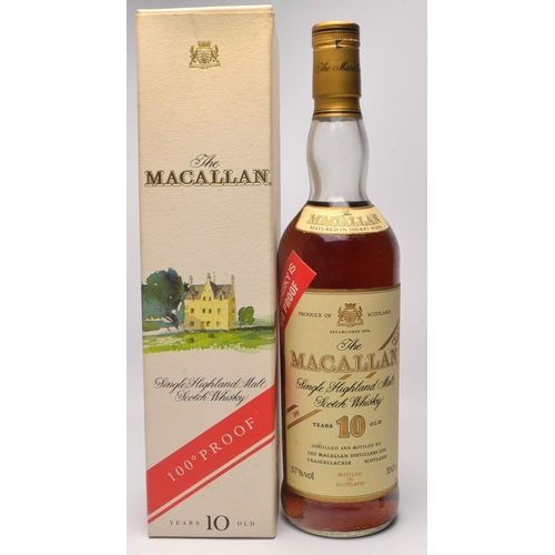 569 - MACALLAN 100% PROOF MALT WHISKY within its original 100 Proof carton 70cl - seal intact - good condi... 