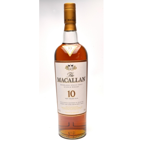 570 - MACALLAN 10 Year Old Malt Whisky 70cl within its original 'bronze coloured box' - seal intact - good... 