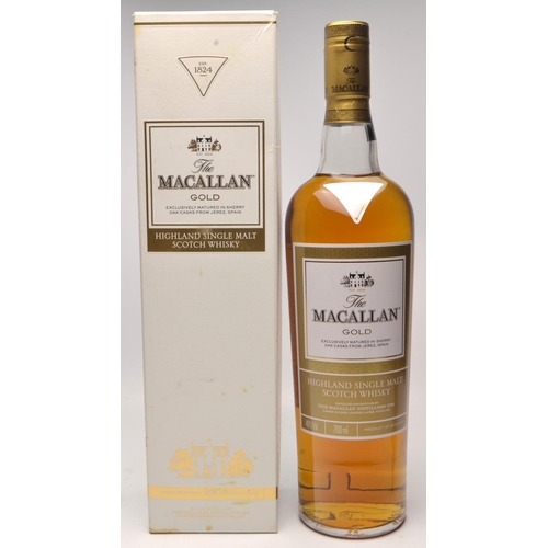 572 - MACALLAN GOLD Malt Whisky 70cl within its white presentation carton - seal intact - good condition -... 