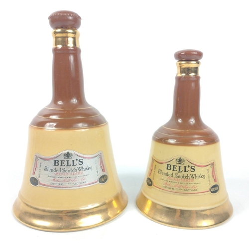 658 - Two empty BELL'S decanters 75cl  and 37.5cl capacity#184